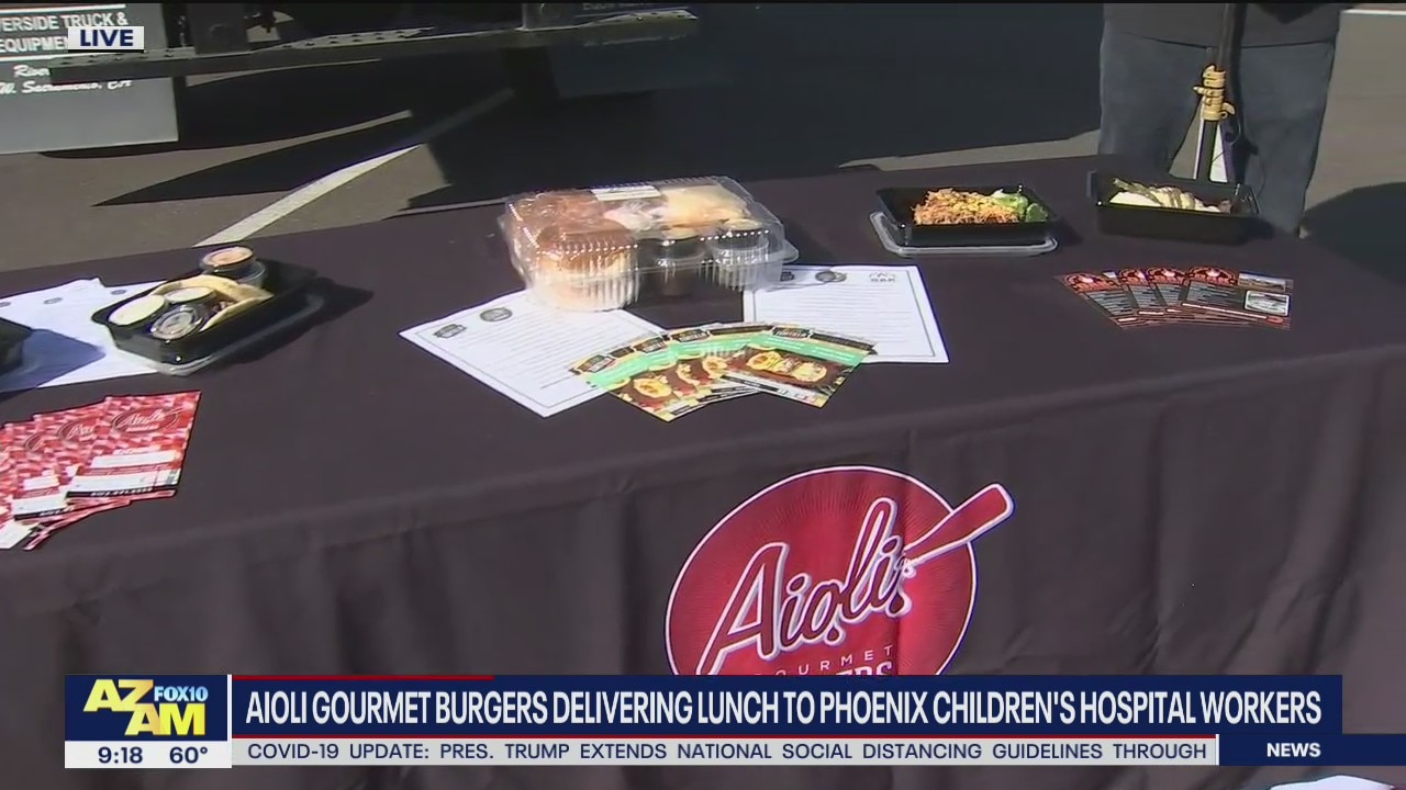 Valley restaurant delivers lunch to Phoenix Children's Hospital workers