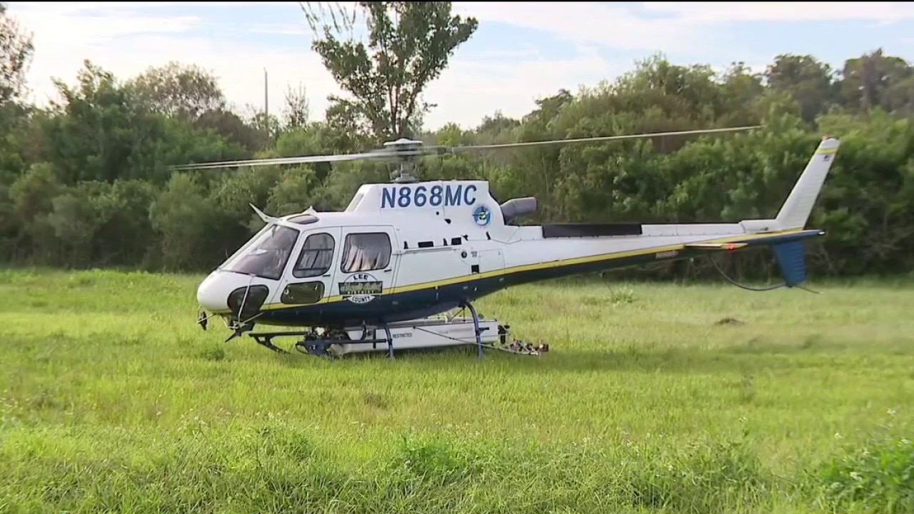 Lee County sends helicopters for mosquito spraying