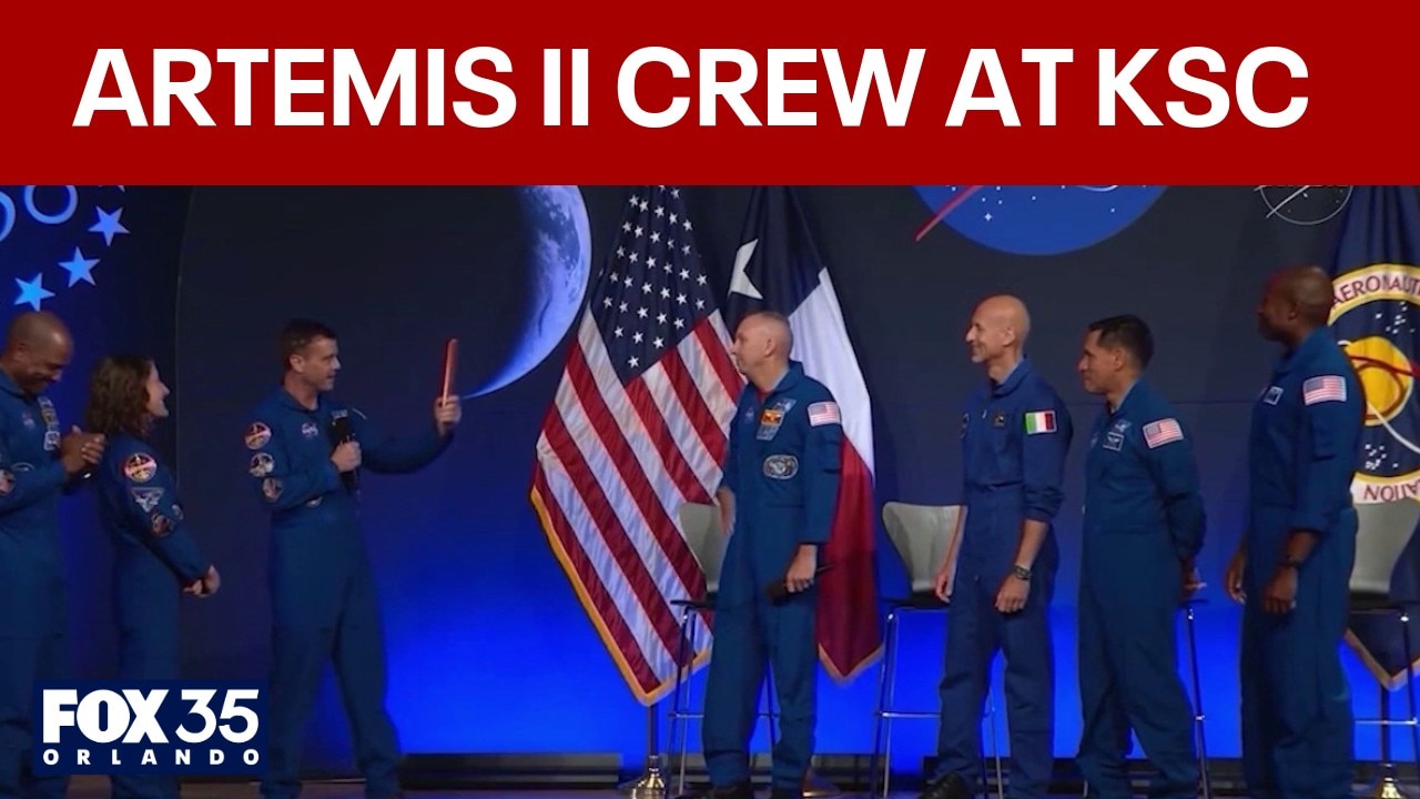 Artemis II astronauts visit Kennedy Space Center after historic moon mission