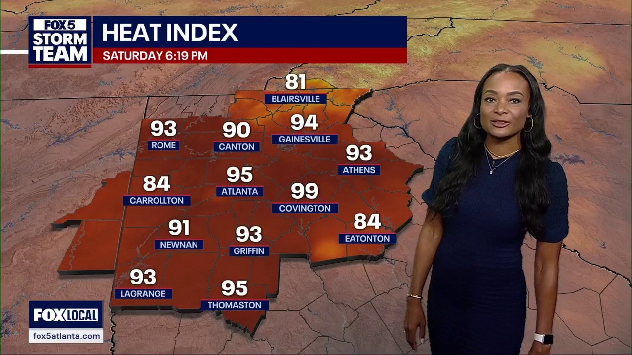 Saturday evening weather forecast