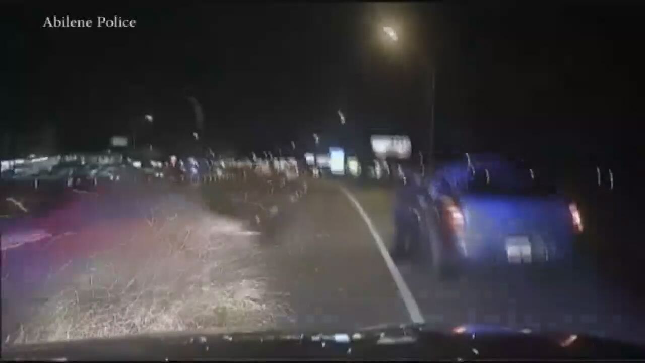 Speeding car hits cruiser, narrowly misses officer