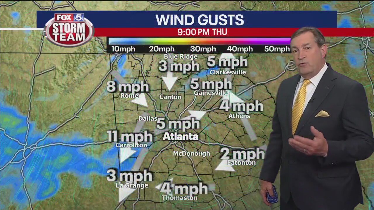 Thursday evening forecast