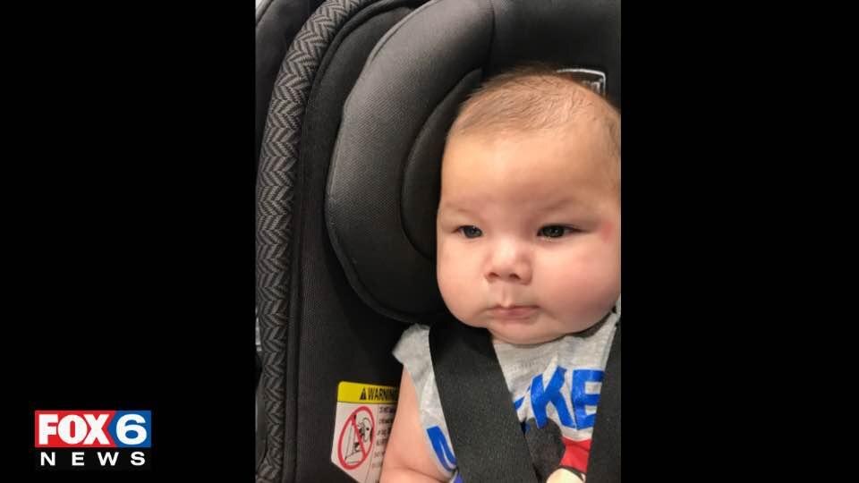 Infant found in car seat overnight