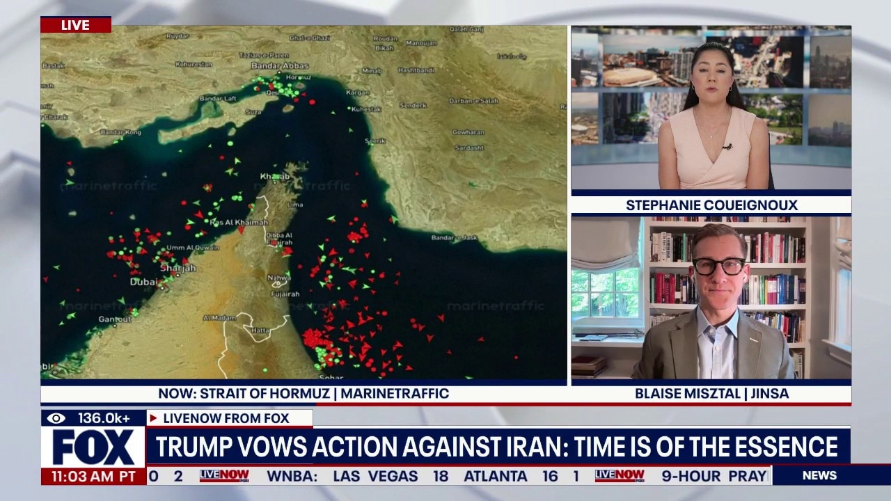 Trump warns "clock is ticking" for Iran