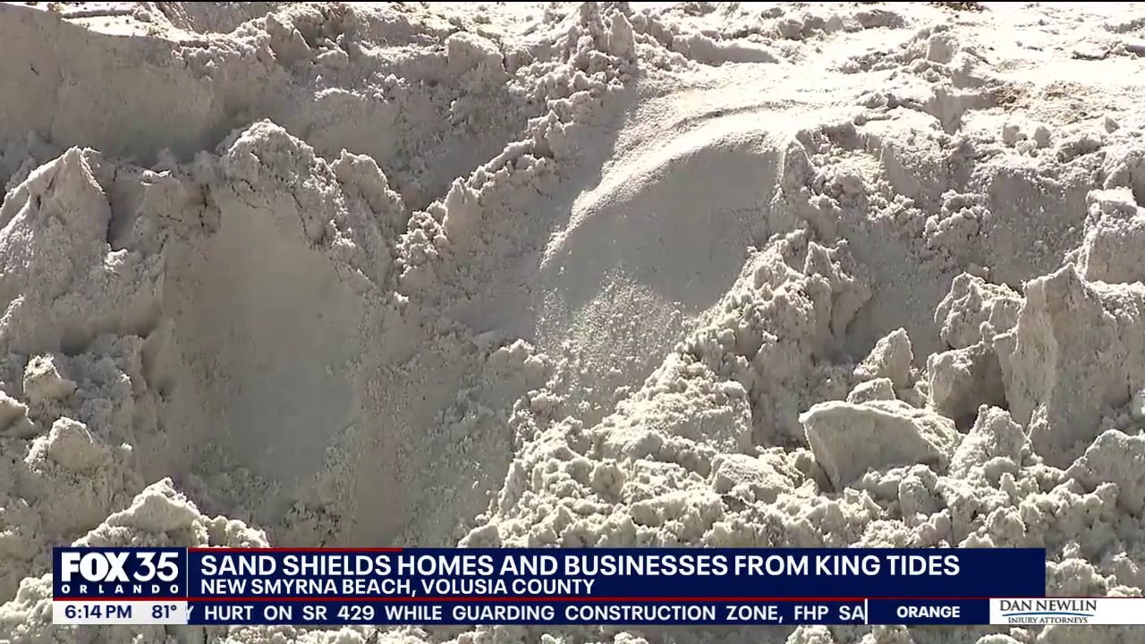 Sand protects shoreline from King Tides in New Smyrna Beach