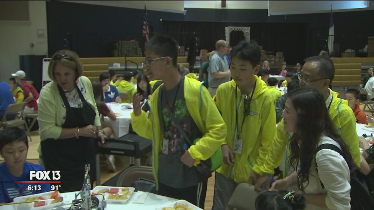 Students from China compete in Bay Area Robofest