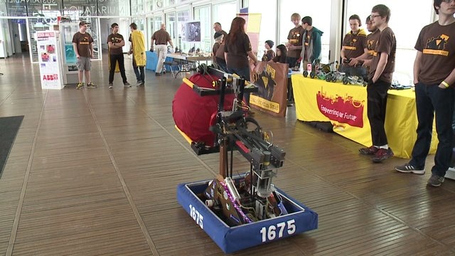 Discovery World celebrates National Robotics Week, "students are engaged in problem solving"