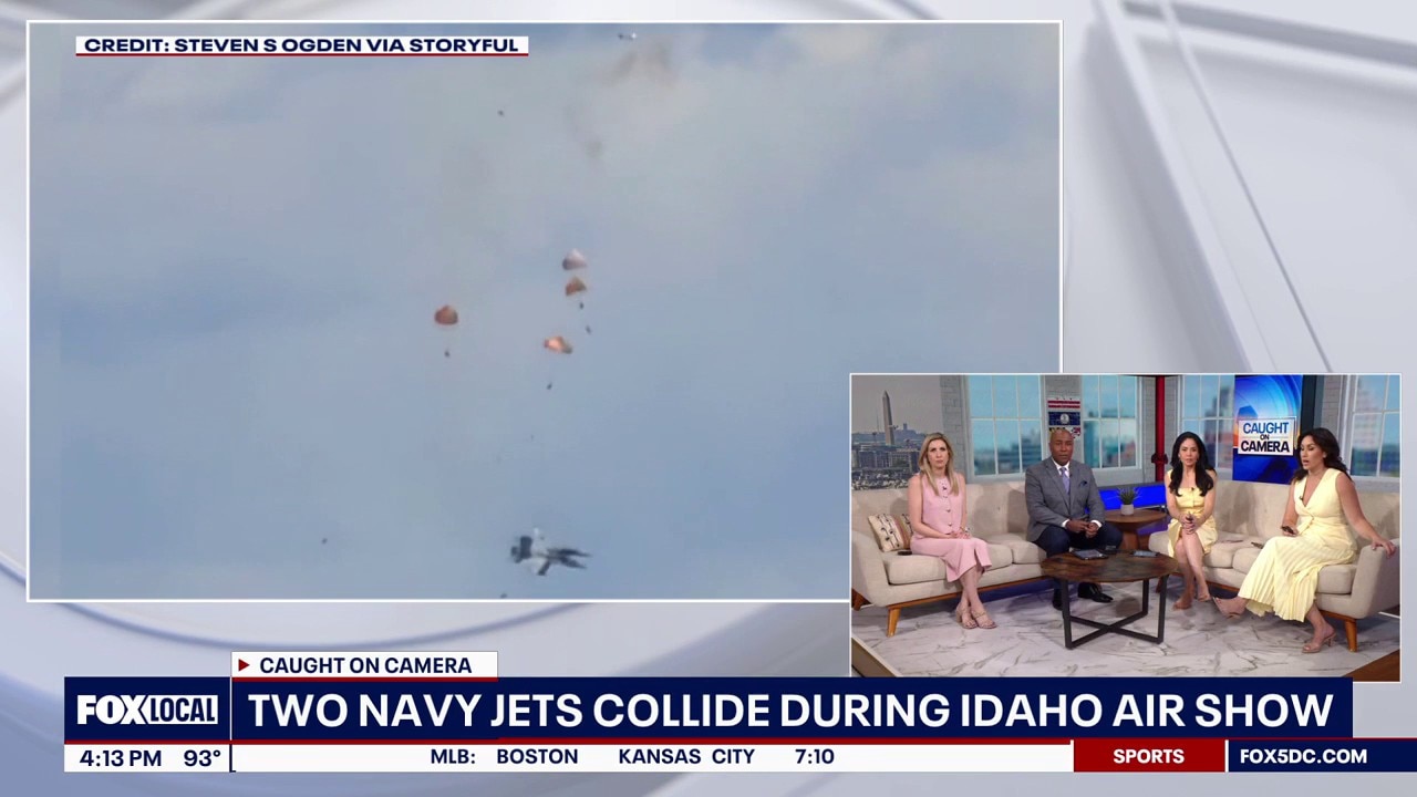 Caught on camera: Plane collision and train crash