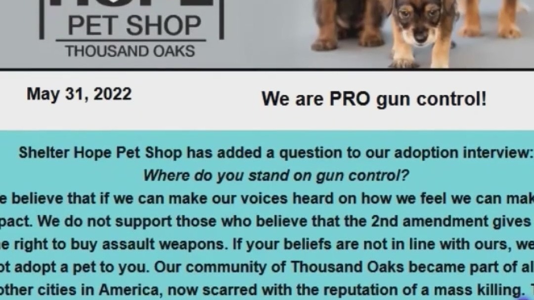 California animal shelter owner faced with hate, vitriol after taking stance on gun reform