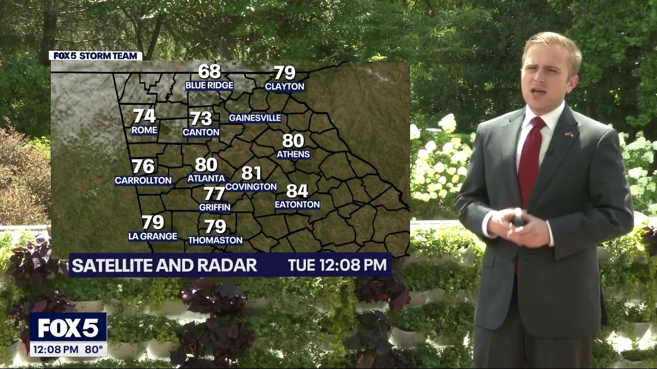 Tuesday midday weather forecast
