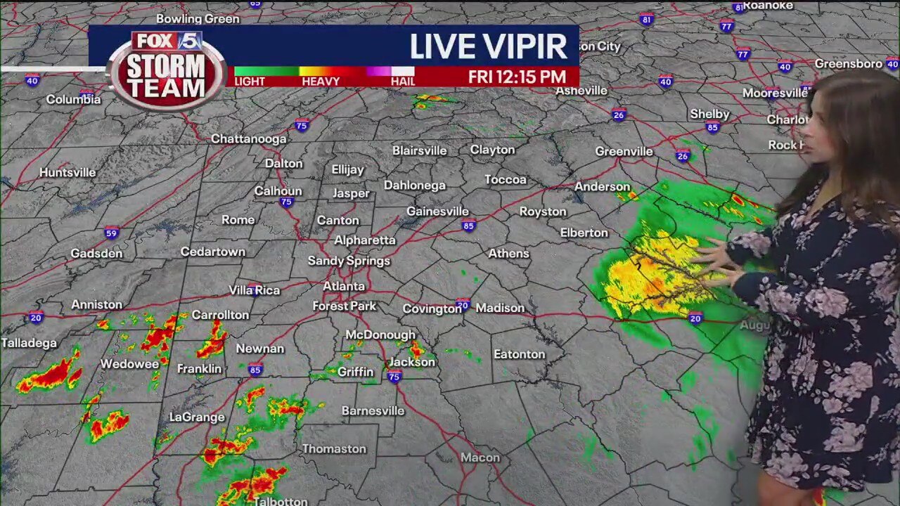 Friday midday weather forecast