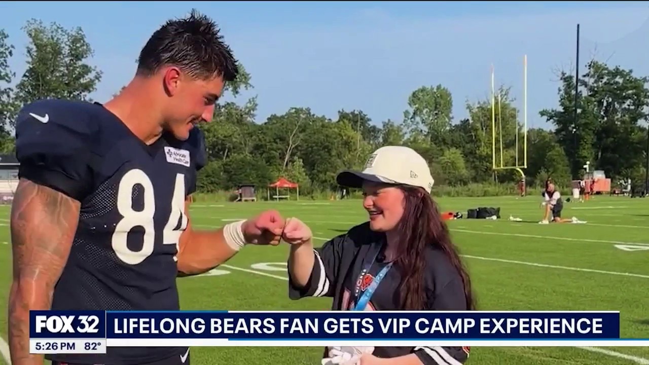 Chicago Bears team up to give Advocate Children's Hospital patient VIP camp experience