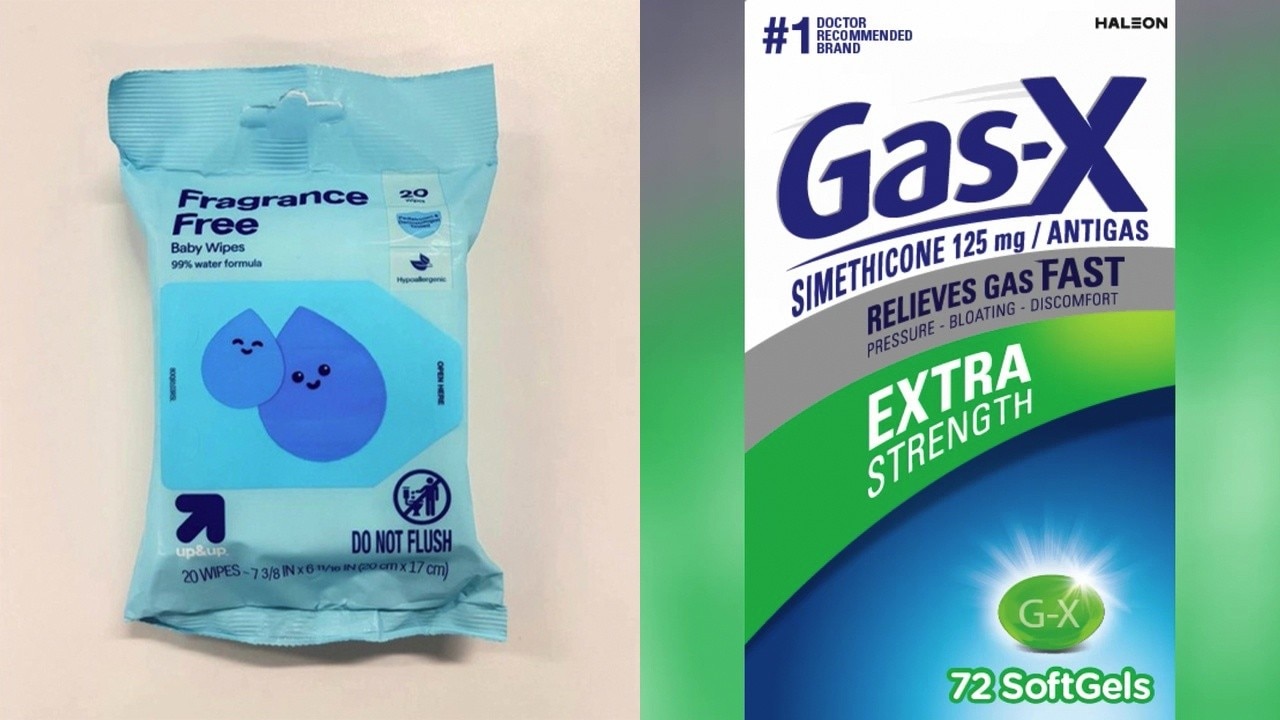 Baby wipes, Gas-X gas relief pills under recall