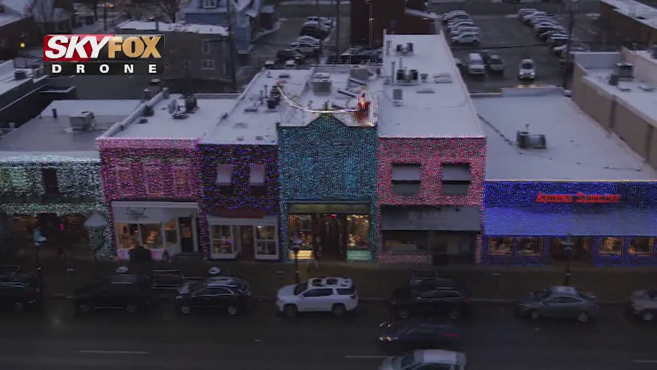 Drone Zone: Downtown Rochester's holiday lights