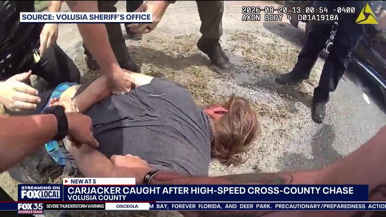 Accused carjacker reached 137 mph during pursuit, deputies say
