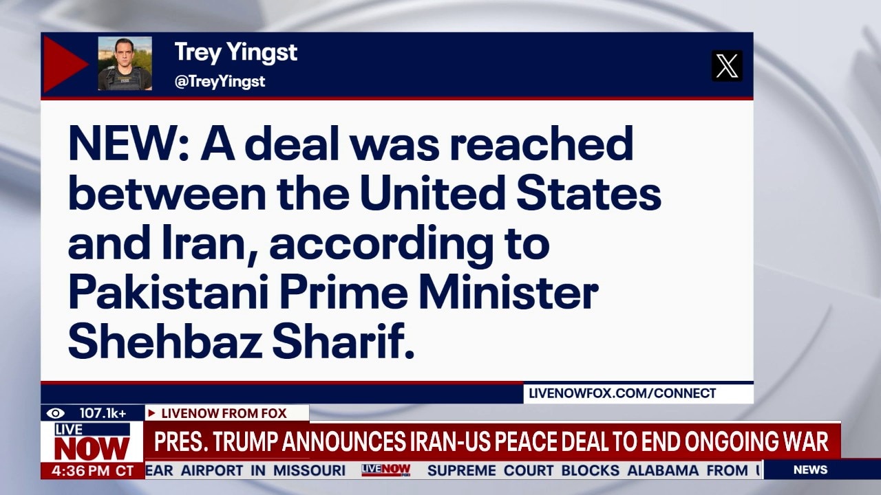 Pres. Trump announces US-Iran deal to end ongoing war