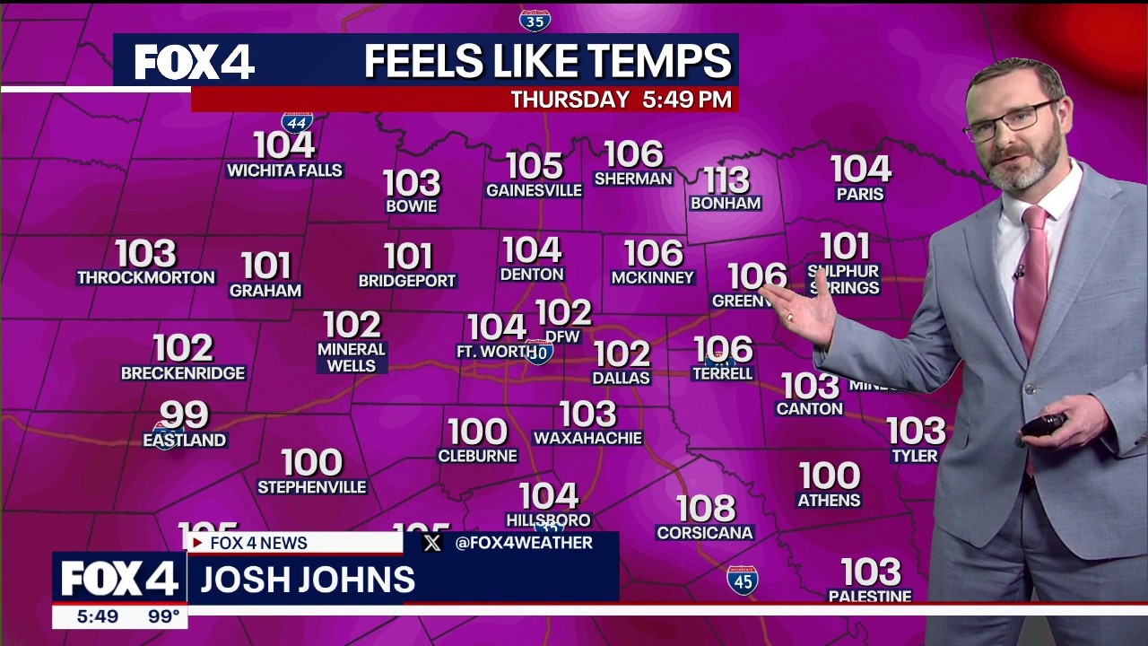 Dallas weather: July 30 evening forecast