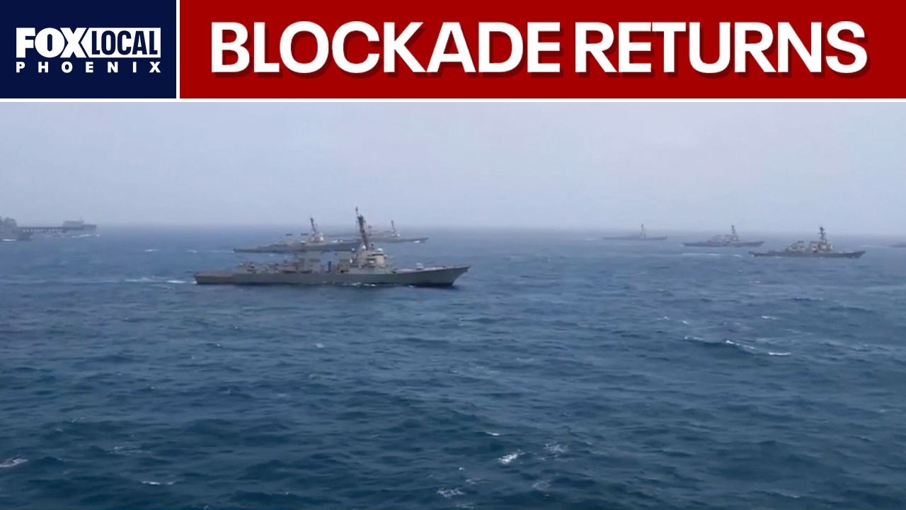 Iran war: US daylight airstrikes hit Iranian military sites as blockade returns