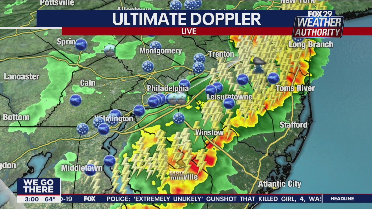Kathy Orr tracks line of storms moving through area Tuesday