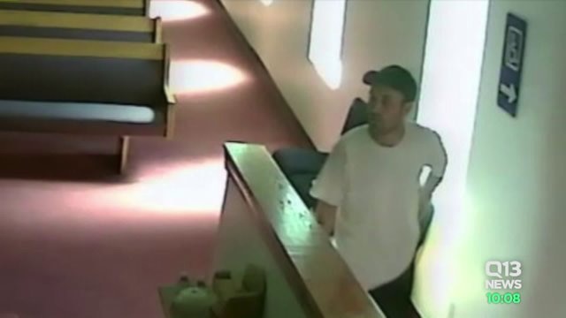 Suspect in theft from church caught on video