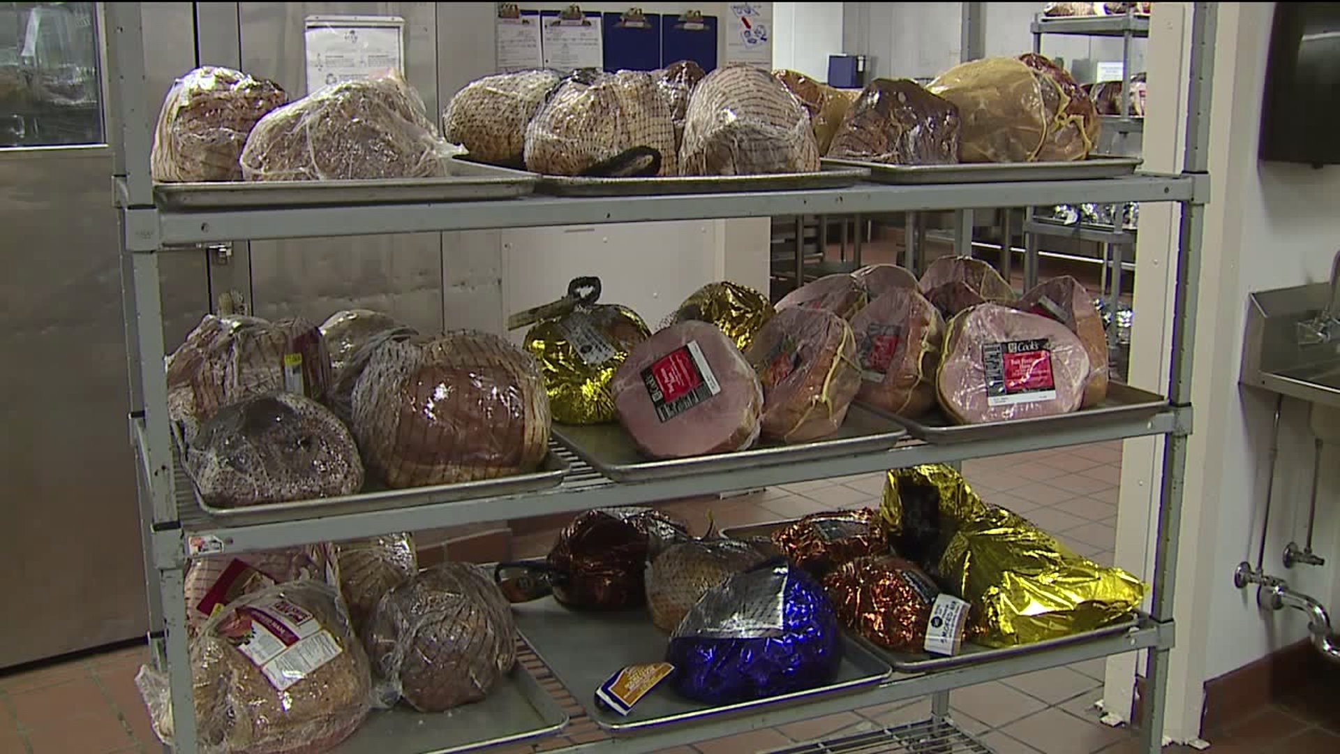 Preparations for Salvation Army Christmas Family Feast