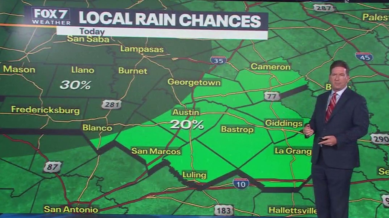 Austin weather: Slight rain chances, but still hot