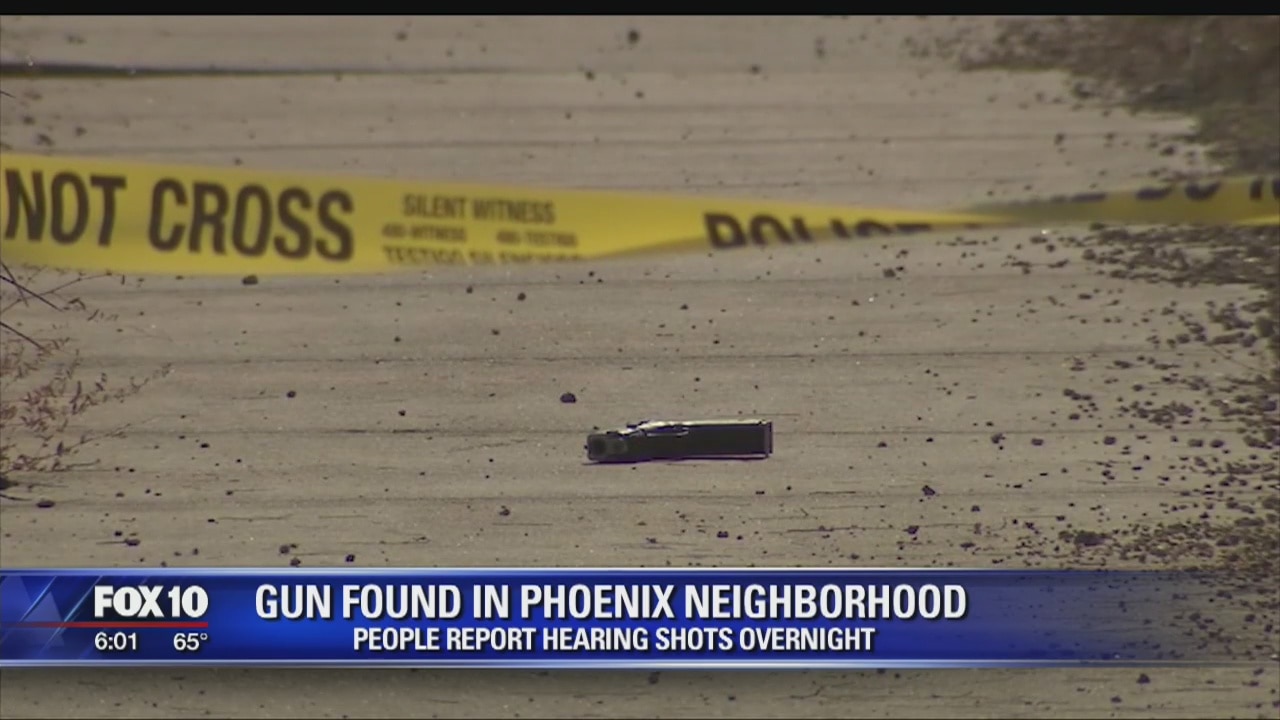 Gun, blood found on sidewalk, but where are the victims?
