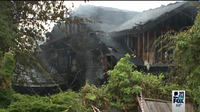 Man critically burned in house fire
