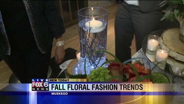 Laura checks out vintage center pieces as she learns about fall floral trends