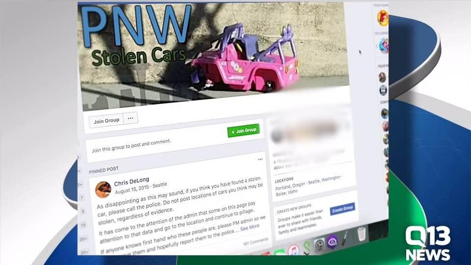 Social media car theft recovery