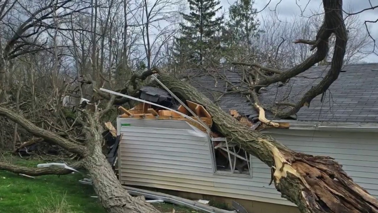Storm damage cleanup underway in Waterford
