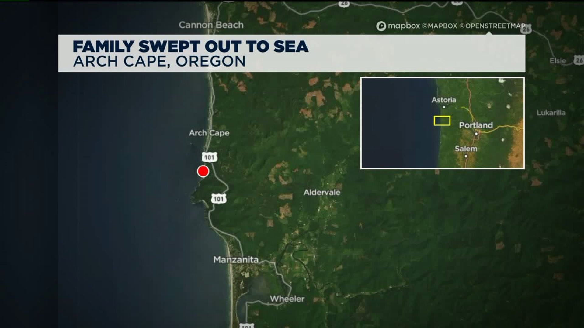 Family swept out to sea