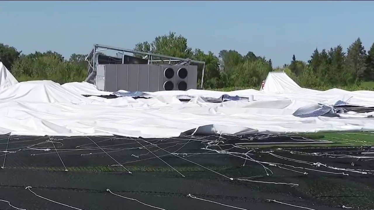 New Tinley Park sports dome collapses just before grand opening after severe storms