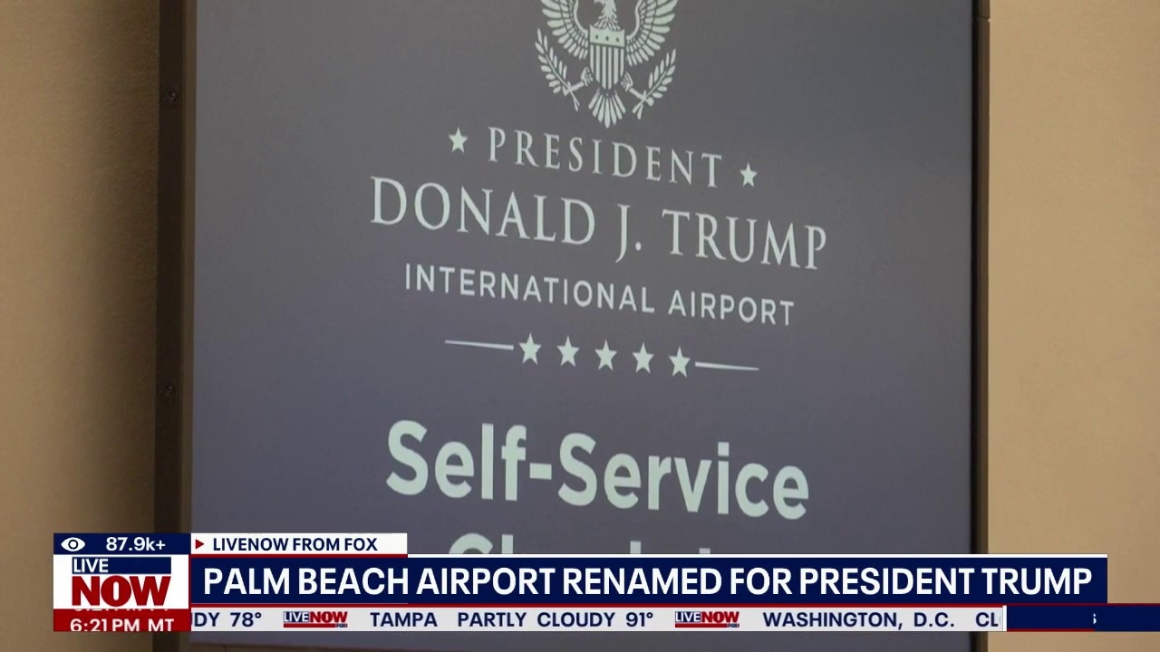 Palm Beach airport renamed for President Trump