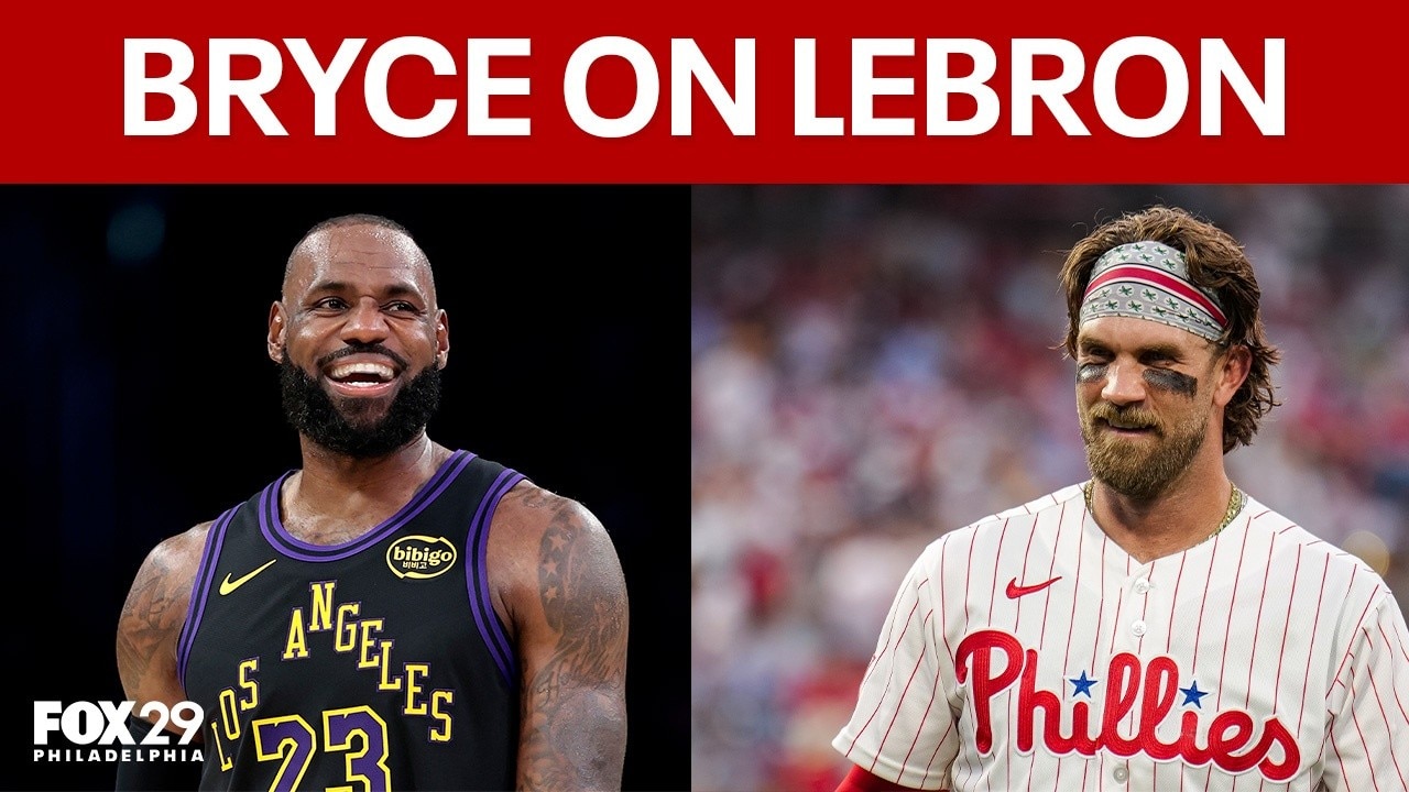Bryce Harper on LeBron James signing with Sixers: 'One of the greatest to do it'
