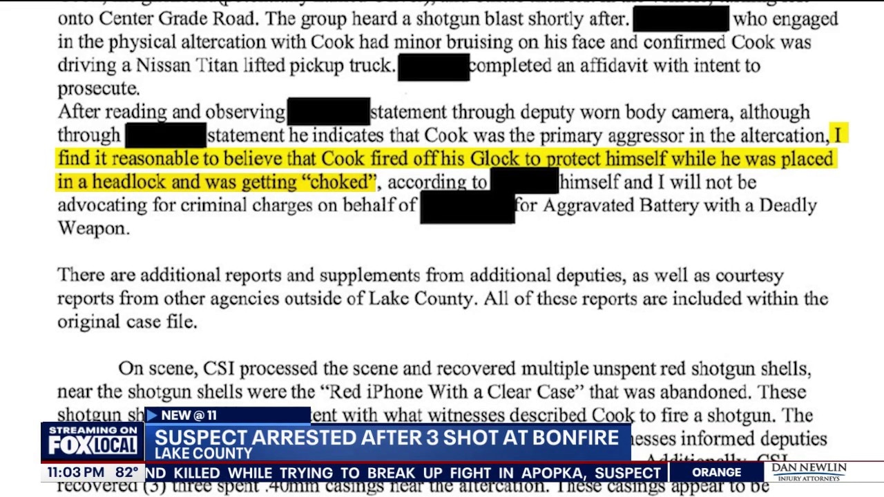 Man accused of shooting 3 people after fight at Lake County bonfire
