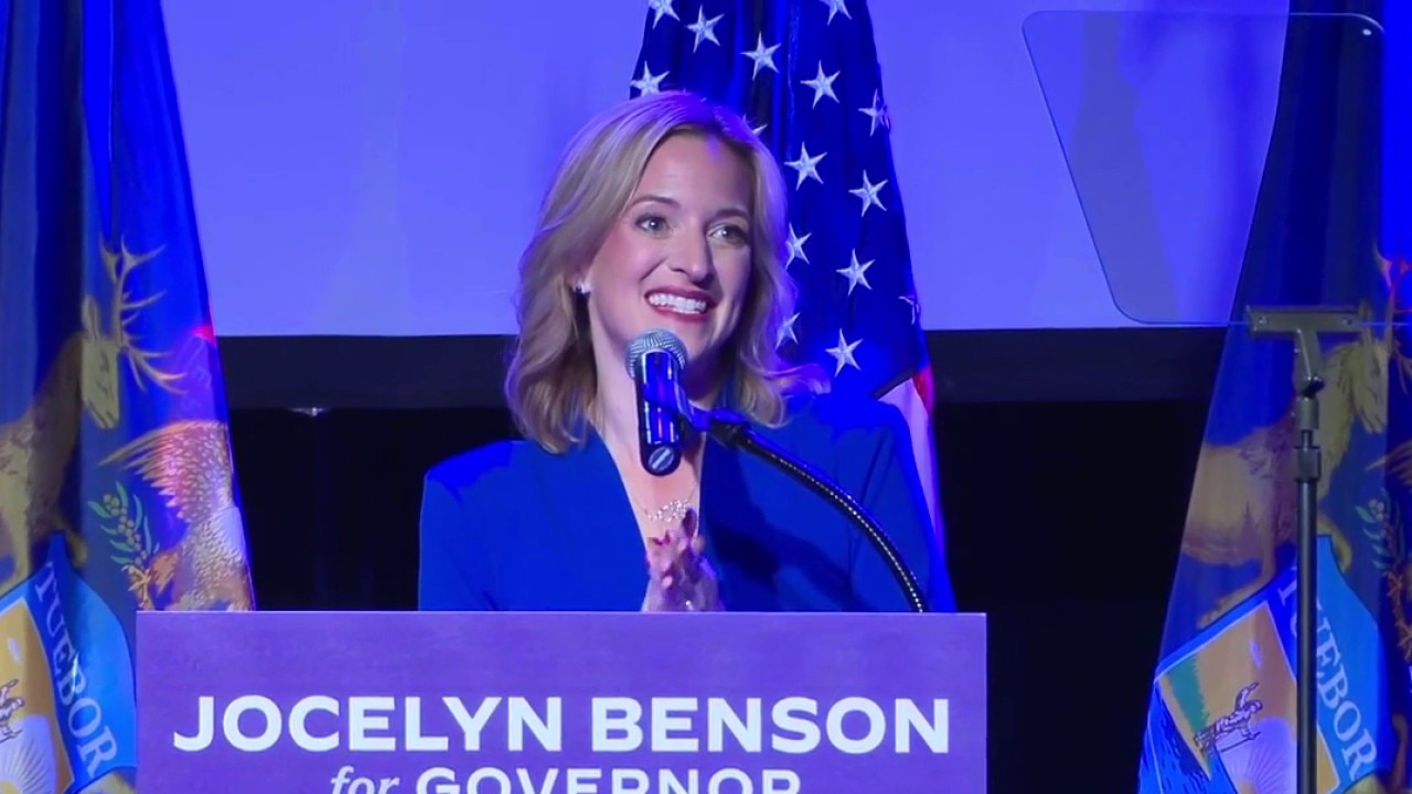 Michigan primary: Jocelyn Benson's acceptance speech [FULL]