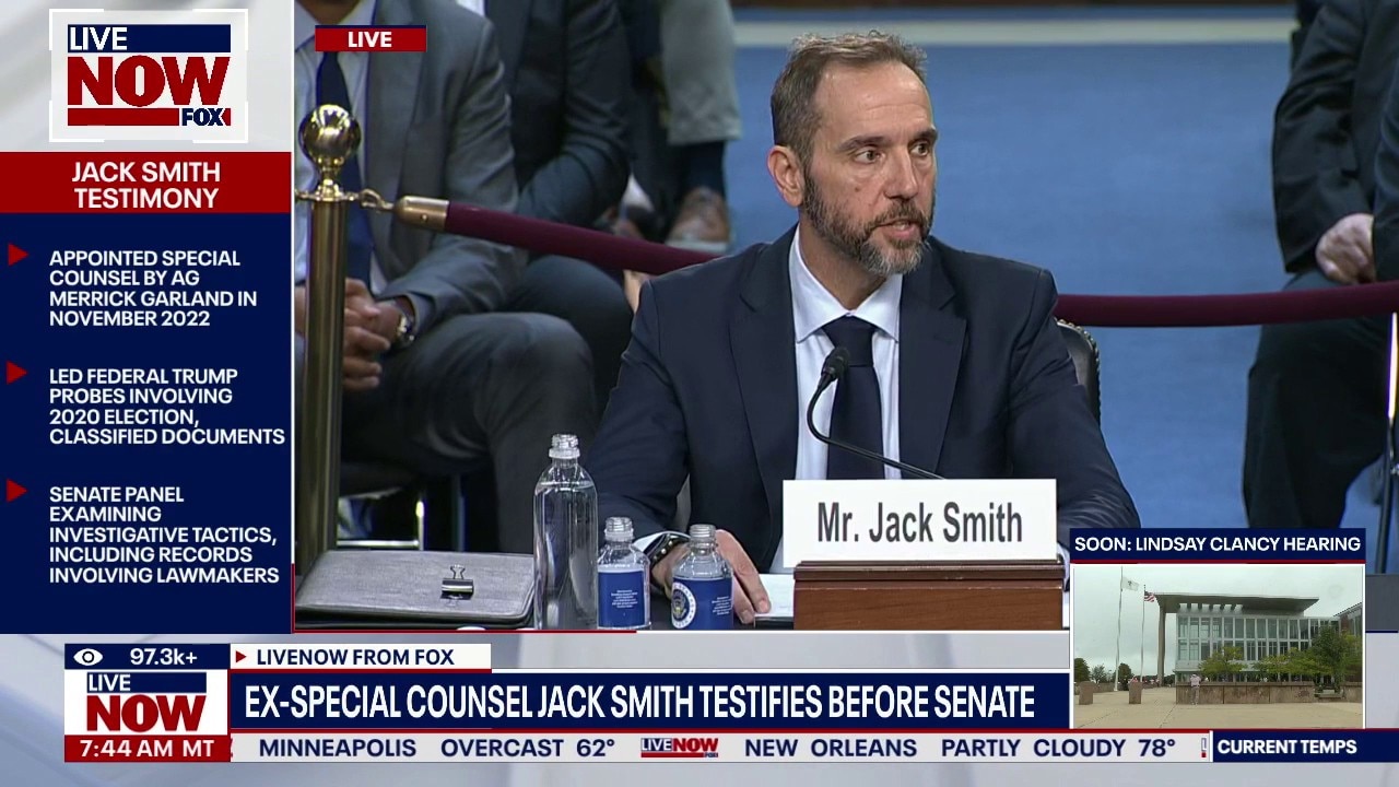 Ex-Special Counsel Jack Smith opening remarks to Senate
