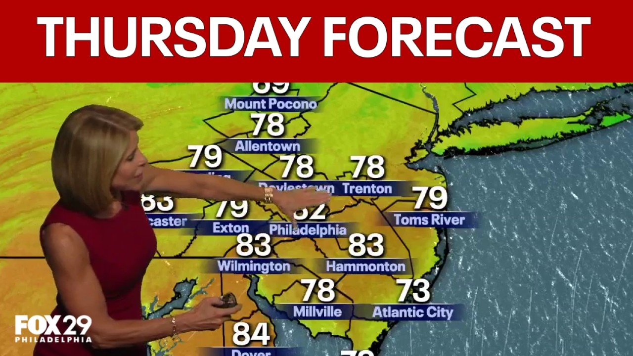 Philadelphia weather: Thursday evening forecast