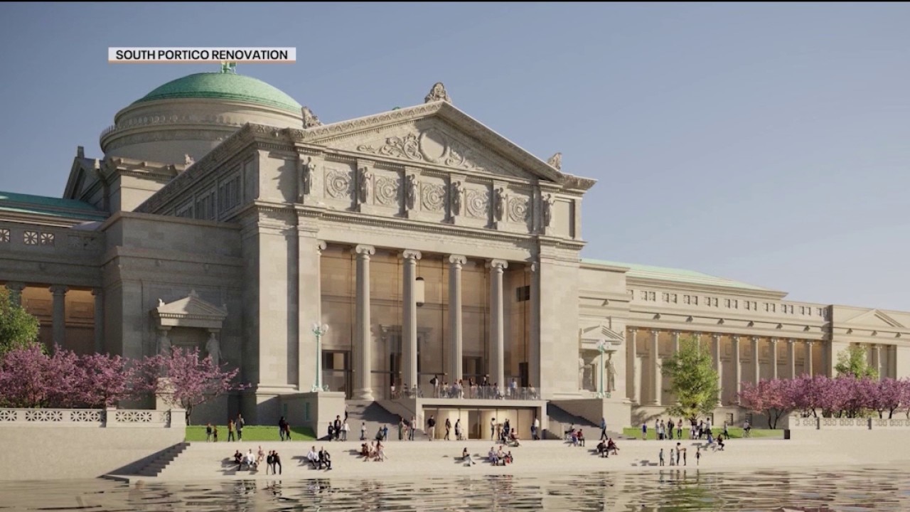 Griffin Museum of Science and Industry begins makeover of historic entrance