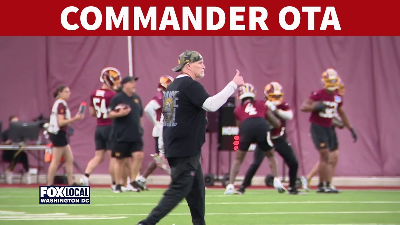 Commanders rookies, vets practice together at OTAs