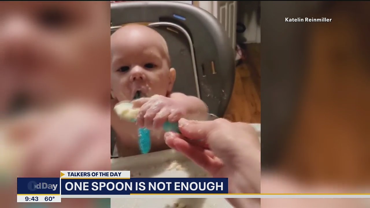 Fort Worth baby really loves mashed potatoes
