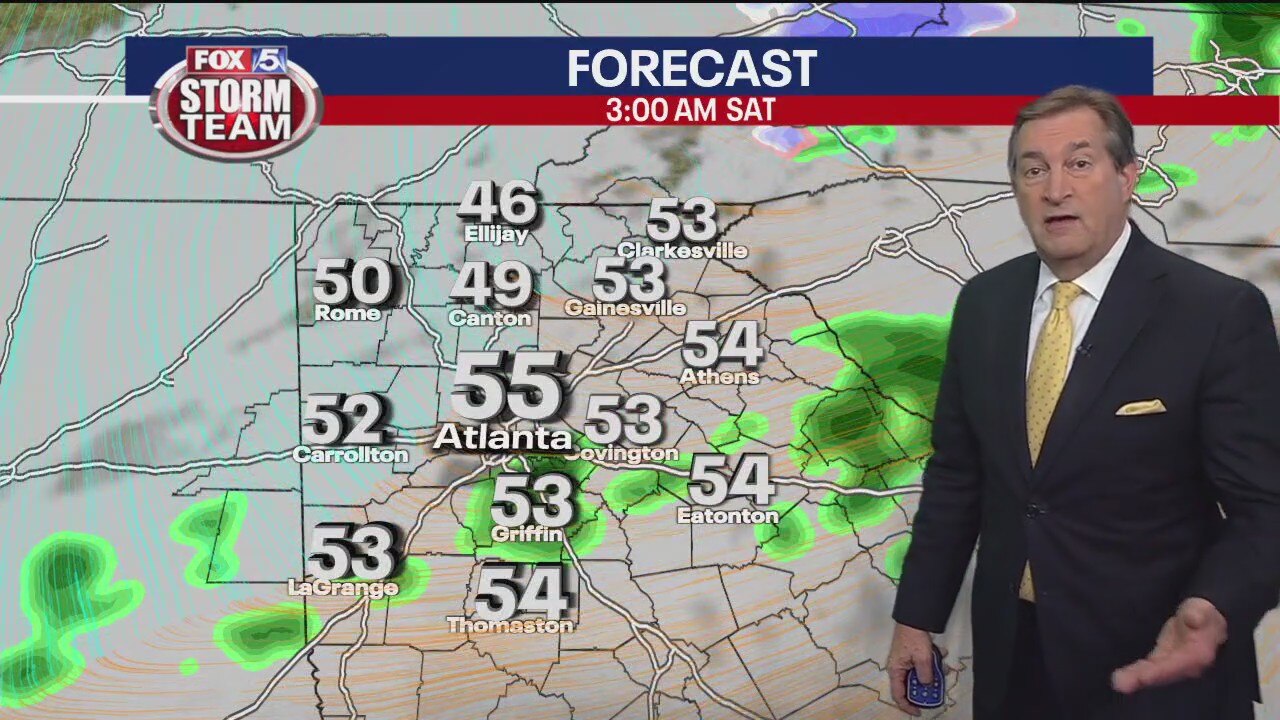Thursday evening forcast