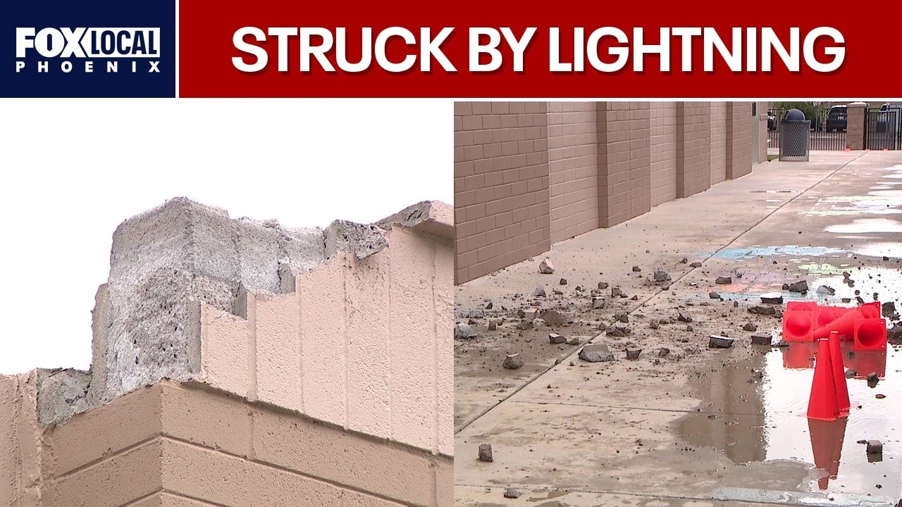 Buckeye school damaged by lightning strike