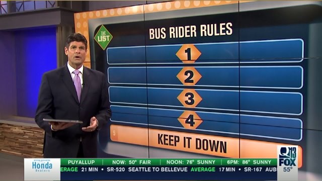 Top 5 rules for bus riders to follow