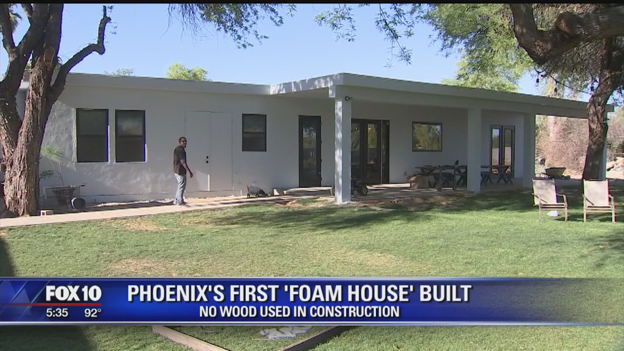 No wood? Family builds first house made of foam in Phoenix