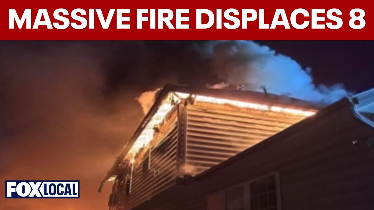 Washington County house fire ignites gas line, displaces 8, officials say