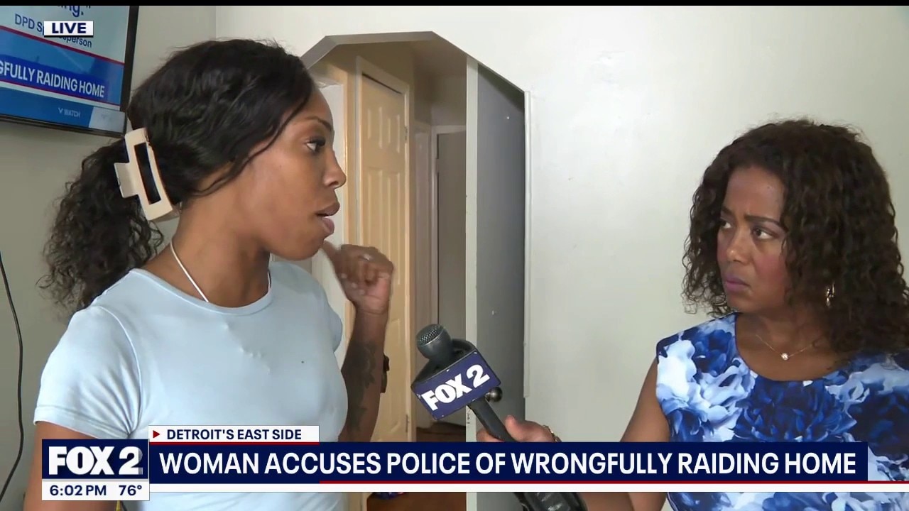 Detroit woman accuses police of wrongful raid at her family's home