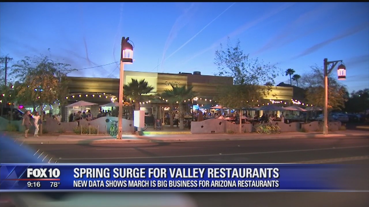 Springtime visitors having big impact on Arizona's restaurant business