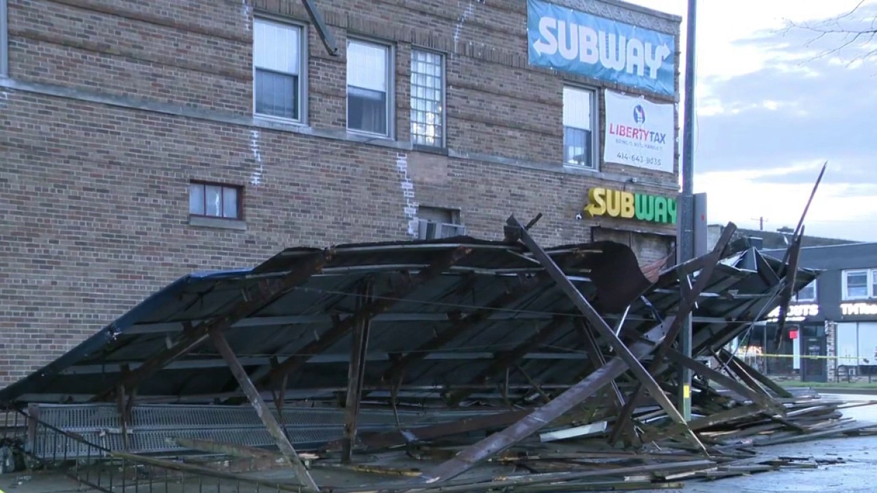 Damage from overnight storms